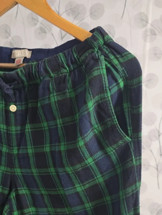 J. Crew Black Watch Plaid Pajama Set - Size XS - Picture 8 of 10